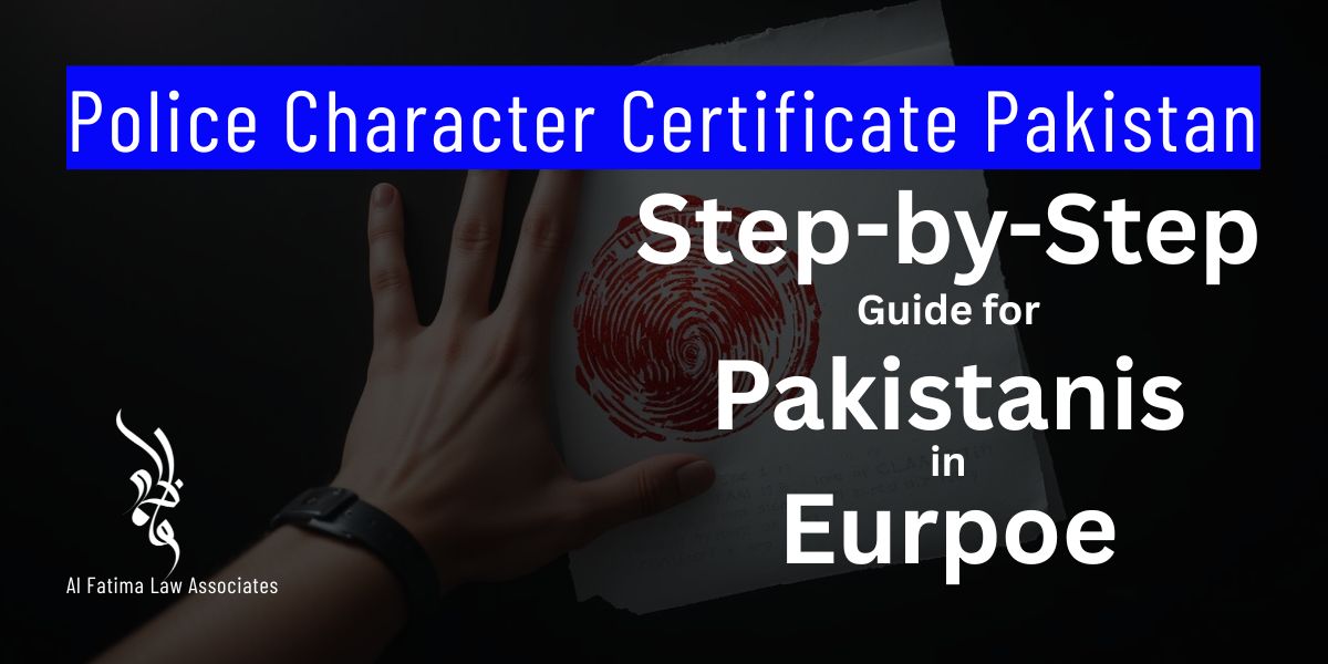 Learn how to get a Police Character Certificate in Pakistan if you live abroad or illegally in Europe. Online process, PCC FAQs, safety & legality explained.